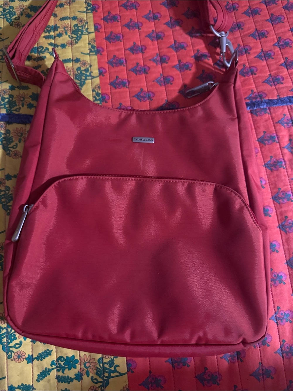 Travelon Red Women's Crossbody Shoulder Bag new without tags